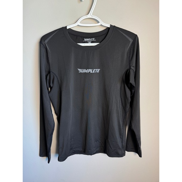 Jumplete Other - Jumplete Mens Black Performance Long Sleeve Shirt Size S Athletic Compression